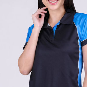 Women's Formal Quick Dry Golf Polo Shirts Custom Silk Knitted Polyester T-shirt Design Logo Decoration Print Pattern Polo shirts - Product Image 1