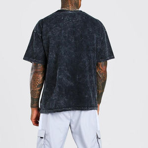 T-shirt uni délavé à l'acide de la meilleure qualité du fabricant pakistanais pour hommes, service ODM/OEM, impression douce, respirant, séchage rapide, manches courtes - Product Image 5