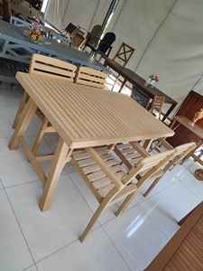 Chaise de salle à manger moderne en bois la plus vendue | Sièges extérieurs à lattes classiques pour patios, jardins et bistros | Vietnam Fabricant - Product Image 5
