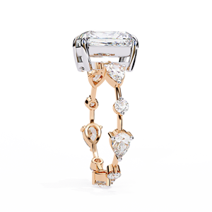 Anillo de compromiso de oro amarillo de 14 quilates con diamante de corte radiante de 3 quilates, certificado por IGI, diamante cultivado en laboratorio, regalos de aniversario y boda, diseñado por un diseñador de moda. - Product Image 5