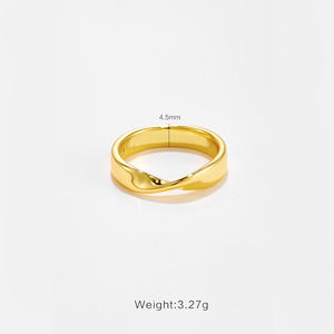 Wedding <b>Stacking</b> Band Smooth Polished Wide Band Minimalist <b>Ring</b> 9K 10K 14K 18K Solid Gold Stackable Proposal <b>Ring</b> Promise <b>Ring</b> - Product Image 4