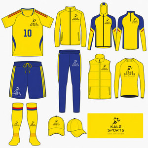 Tenues de football personnalisées OEM, maillots de foot sublimés respirants, shorts d'entraînement pour joueurs, survêtements à capuche zippés complets - Product Image 1