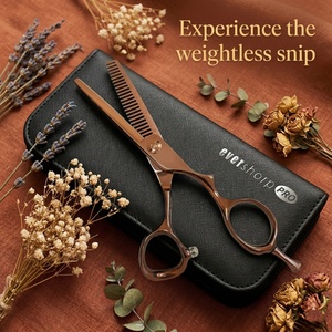 กรรไกรตัดผมมืออาชีพ 6 นิ้ว สำหรับคนถนัดขวา ผลิตจากเหล็กกล้า VG10 พร้อมใบมีดคมและด้ามจับขนาดกลางตามหลักสรีรศาสตร์ - Product Image 2