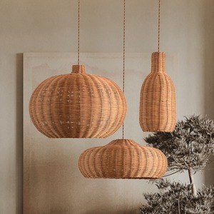 Abat-jour en rotin tressé, couvercle d'éclairage, décoration d'intérieur, lampe suspendue en osier, vente en gros d'abat-jours en rotin fabriqués au Vietnam - Product Image 4