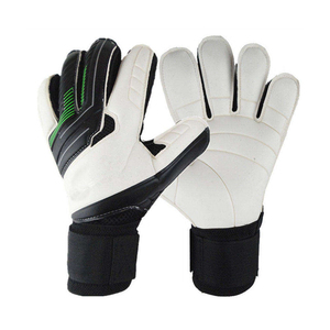Guantes de Portero de Fútbol, de Cuero, Completos, Antideslizantes, Transpirables, con Correa de Muñeca Ajustable, Unisex, para Deportes - Product Image 1