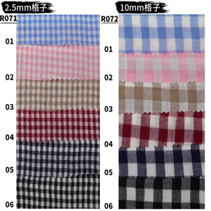 VEMPIRE INDUSTRY High Quality Customizable Men's Plaid Poplin <b>Yarn</b> Dyed Button-Up Turn-down Collar Casual Shirt Chest Pocket - Product Image 2