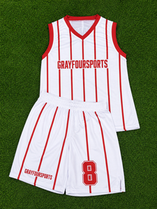 Nuevo Conjunto de Uniforme de Baloncesto Personalizado por Sublimación Rexfit 2026, Jersey y Pantalones Cortos Transpirables sin Mangas Unisex para Equipo - Product Image 2