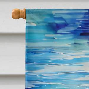 Delfín decorativo patio Banner ilustraciones gran porche manga poste casa bandera Multicolor poliéster colgante de pared tamaño de Casa Premium - Product Image 3