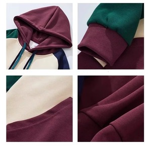 Sudadera con Capucha Extra Grande para Hombre, 100% Algodón, Felpa Francesa, Estilo Casual Otoñal, Corte Regular, Diseño con Bolsillos, Color Sólido, Ecológica - Product Image 4