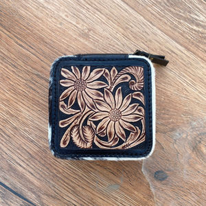 Nueva caja de joyería de viaje pequeña de cuero mecanizada a mano personalizada para mujer, caja de almacenamiento para anillo de joyería de piel de vaca, pendiente, collar - Product Image 2