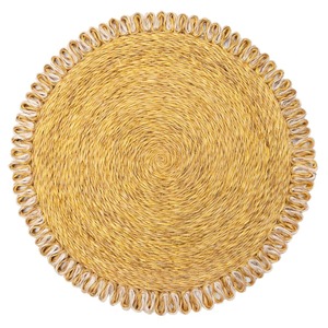 Ensemble de 4 sets de table réversibles en jute vintage, tressés en paille, style ferme, pour table à manger intérieure et extérieure - Product Image 1