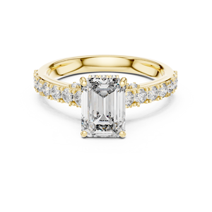 925 Sterling Silver Brilliant Moissanite <b>Diamond</b> <b>Ring</b> - Product Image 1