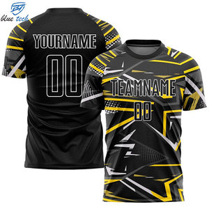 Professional Custom 100% Polyester Eco-Friendly Breathable <b>Soccer</b> Uniform Sublimation Team Jersey Short Sleeve Tournaments - Product Image 4