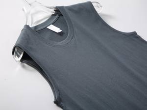 Débardeur en coton tricoté uni respirant et décontracté pour homme - Product Image 5