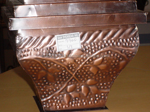 Maceta de suelo de latón martillado de metal grande contemporánea-Serie de macetas de latón SAM-Tarifa mayorista para uso interior/exterior - Product Image 4