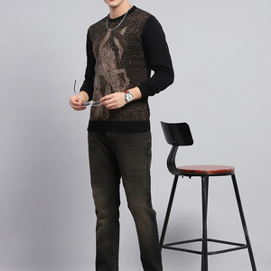 Nouveauté : Pulls en tricot pour hommes de haute qualité, anti-rides, vente en gros, 100% coton, col rond, manches longues - Product Image 6