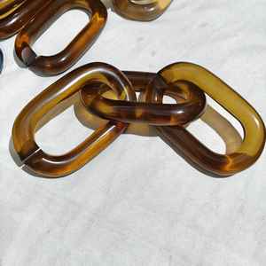 Chaîne en résine grande taille, maillons colorés pour décoration murale, séparateur de pièce DIY et accessoires de rideaux - Product Image 3