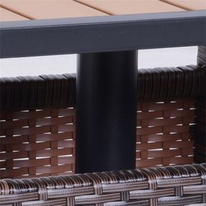Tavolino da Caffè Rustico in Rattan - Product Image 2