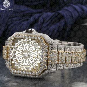 Reloj de Lujo para Hombre Charm Jewells, Caja de Acero Inoxidable, Bisel con Diamantes, Movimiento Mecánico, Esfera de 38 mm, Resistente al Agua 10 Bar - Product Image 3