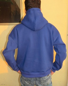 Wholesale Custom Logo 350GSM Heavyweight 100% Cotton <b>Fleece</b> Pullover <b>Hoodie</b> Men <b>Oversized</b> Blank <b>Hoodie</b> - Product Image 3