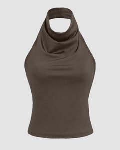 Top Corto de Moda al por Mayor para Mujer, Estilo Veraniego, Ajustado al Cuerpo, Perfecto para Uso Casual, Básico pero de Alta Calidad - Product Image 4