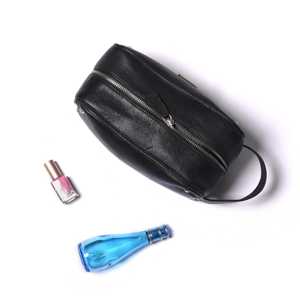 Genuine Leather Toiletry Bag Full Grain Cowhide Dopp <b>Kit</b> Mens <b>Shaving</b> Bag Travel Cosmetic Organizer Custom OEM TYG-0195 - Product Image 5