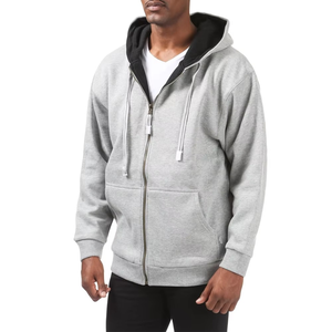 Vêtements neufs pour hommes, sweat à capuche en polaire et thermique à fermeture éclair intégrale, sweats à capuche et sweat-shirts pour hommes - Product Image 5