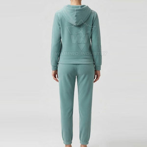 Full Zip Rhinestone Hoodie with <b>Jogger</b> Pants <b>Matching</b> <b>Set</b> for Women Diamond Look Hoodie and <b>Jogger</b> Pants Tracksuit - Product Image 3