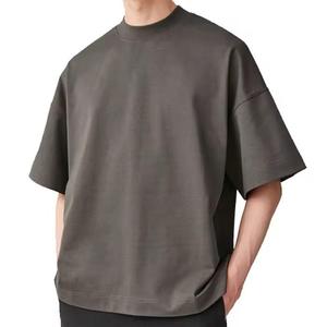 Camiseta de Hombre de Moda, Oversize, Gruesa, 100% Algodón, Ecológica, Transpirable, de Secado Rápido, Manga Corta, Estilo Vintage Casual - Product Image 3