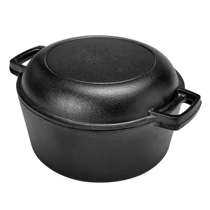 Olla de Hierro Fundido Profesional con Revestimiento de Esmalte Liso, Construcción Resistente al Calor, Tapa Hermética - Product Image 1