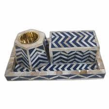 Juego de Caja y Bandeja para Quemador de Incienso con Incrustaciones de Hueso de Aspecto Real, MUBKHAR, Aroma a Lavanda y Salvia, Difusor de Incienso 100% Natural y Ecológico - Product Image 2