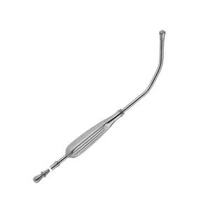 Tubo de succión para el cuero cabelludo con mango y conector de punta, instrumento quirúrgico autoclavable de acero inoxidable de alta calidad - Product Image 2