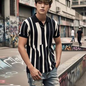 เสื้อโปโลผู้ชาย แบรนด์ Polo Ralph Lauren สำหรับธุรกิจและทำงาน ทรงตรง คอตั้ง ตัดเย็บอย่างดี เนื้อผ้านุ่ม ระบายอากาศได้ดี มีไซส์พลัส - Product Image 2