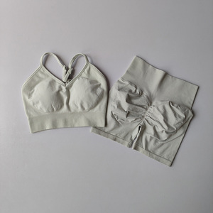 Conjunto Deportivo Transpirable para Mujer, Ropa de Gimnasio sin Costuras, Shorts de Yoga con Cintura Elástica - Product Image 4