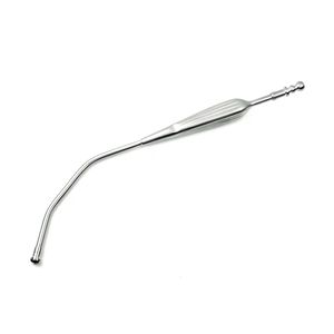 Tube d'aspiration Yankauer en acier inoxydable allemand de qualité supérieure 34.5 cm Instrument de chirurgie manuelle réutilisable certifié CE - Product Image 1
