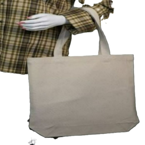 Bolsa de Mano Ecológica de Algodón Orgánico Reciclable para Mujer, para Compras, con Bolsillo, Logotipo Personalizado Impreso por Serigrafía - Product Image 6