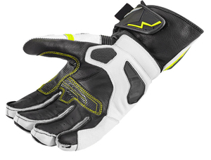 Gants de moto en cuir à doigts entiers avec fermeture auto-agrippante pour hommes, gants de cyclisme respirants d'été - Product Image 6