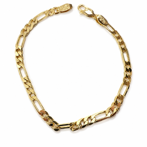Pulsera de Cadena Chapada en Oro de 18K, Unisex, Estilo Hiphop Moderno, Marca LY, Joyería de Latón Ecológica para Regalo - Product Image 2
