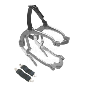 เครื่องมือตรวจช่องปากม้า Millennium Equine Mouth Speculum ทำจากสแตนเลส พร้อมสายหนังและแผ่นยางสำหรับสัตว์ ใช้สำหรับตรวจฟันม้า - Product Image 2