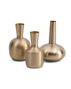 Juego de Jarrones Modernos Hechos a Mano con Acabado Dorado Craquelado, Adornos Decorativos para el Hogar - Product Image 4