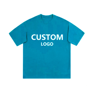 ผู้ผลิตเสื้อผ้าแฟชั่นใหม่ เสื้อยืดโอเวอร์ไซส์ทรงครอปสำหรับผู้ชาย น้ำหนัก 210 กรัม แห้งเร็ว เป็นมิตรกับสิ่งแวดล้อม ป้องกันการเป็นขุย ระบายอากาศได้ดี - Product Image 6