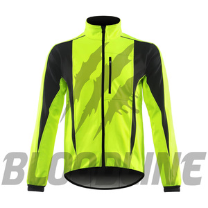 Bloodline Men's Full Sleeve Windproof Motorcycle <b>Jacket</b> Fluorescent Green Black Sublimation Print All Seasons Racing Wear - Product Image 1