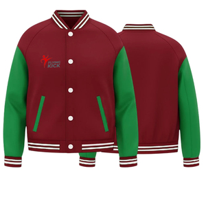 Black & Blue Classic American Varsity <b>Jackets</b> 100% Wool Winter OEM Service Front Logo Bulk Order Factory Windproof <b>Heated</b> <b>Jacket</b> - Product Image 1