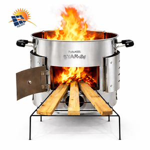 Estufa de leña de alta eficiencia Fuelnzel Biomass con cuerpo de acero inoxidable para uso doméstico de fabricación india. - Product Image 6