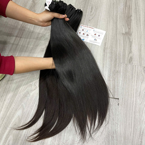 Vente flash : Cheveux bruts en stock, mèches lisses, cheveux non traités, double trame, fournisseur de cheveux au Vietnam, Thanh An, prêt à être expédié - Product Image 6