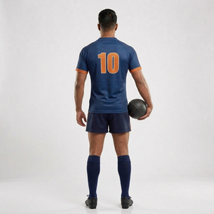 Maillot de football américain personnalisé brodé ZT Sportswear, anti-bactérien, 100% polyester 400g, manches courtes, nom et numéro - Product Image 5