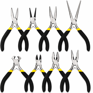 Juego de 8 Pinzas de Acero Inoxidable para Joyería, Kit de Herramientas Profesionales para Hacer Joyas, Cortador de Alambre de Punta Plana, para Manualidades y Reparaciones - Product Image 1