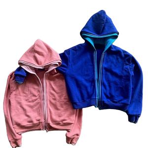 เสื้อฮู้ดดี้ผู้ชายพรีเมียมคุณภาพสูง ซิปสามชั้น ทรงโอเวอร์ไซส์ สำหรับฤดูหนาว ผ้าเนื้อนุ่ม สวมใส่สบาย สไตล์สตรีท สามารถสั่งทำได้ - Product Image 1