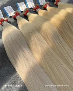 VENTE FLASH Extensions de cheveux humains vierges Remy blondes droites en vrac vietnamiennes Cheveux soyeux doux Sans perte de cheveux Pointes pleines Haute qualité - Product Image 6