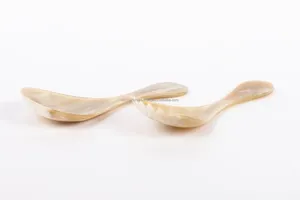 Juego de servidor de ensalada marina de cuerno blanco y negro, lo último en servir y mezclar ensaladas, Cucharas, tenedores, utensilios, servidor de ensalada de cocina contemporáneo - Product Image 2